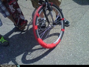 duct tape bad bike fixes