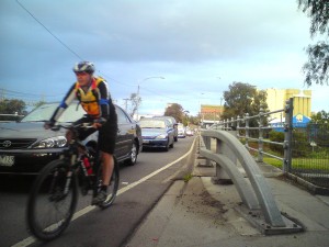 bike on the road