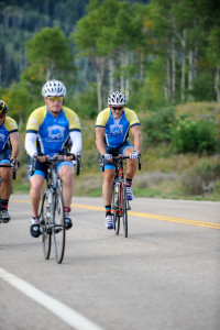 two cyclists riding in LoToJa