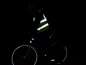 defensive cycling: reflective vest